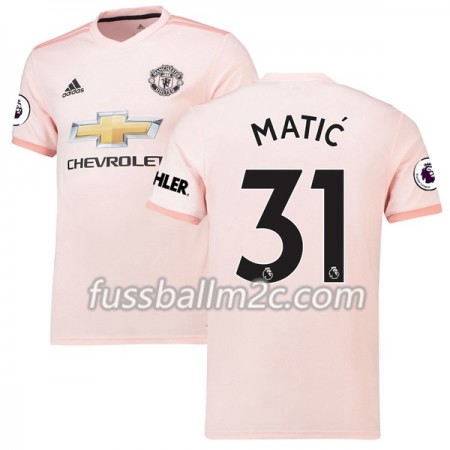 Fußballtrikots Manchester United Matic 31 Auswärts Trikotsatz 2018-2019
